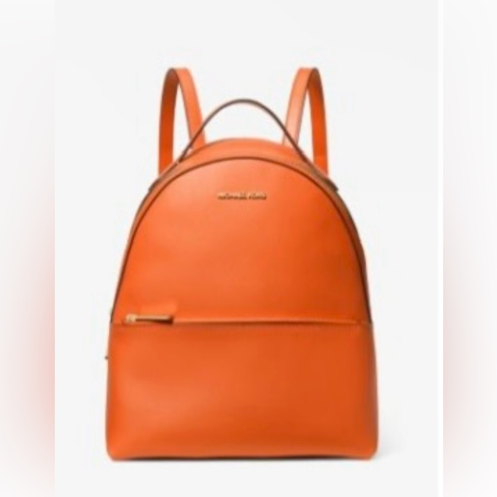 Michael Kors Sheila Medium Faux Saffiano Leather Backpack!
